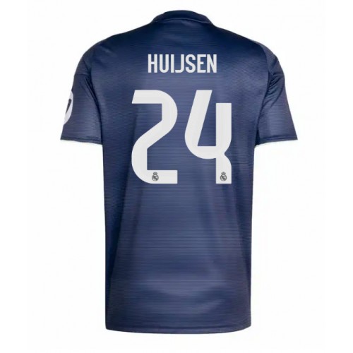 Maglia Calcio Real Madrid Dean Huijsen #24 Seconda Divisa 2025-26 Manica Corta
